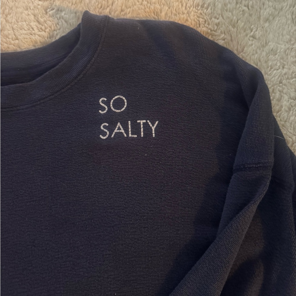 Woman’s Navy Aerie sweatshirt - Picture 3 of 6